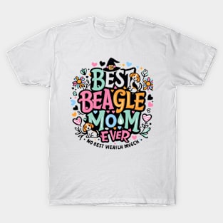 Best Beagle Mom Ever Distressed funny T-Shirt